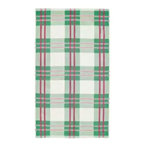 image of Joules Annie Check Cotton Bath Mat - Multi