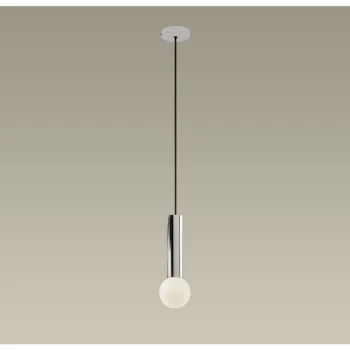 image of Leds-c4 Lighting - LEDS C4 Mist Bathroom Ceiling Simple Pendant Light Chrome E14