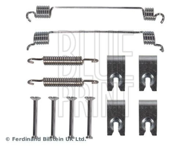 Image of Blue PRINT Brake shoe fitting kit Blue PRINT ADBP410063