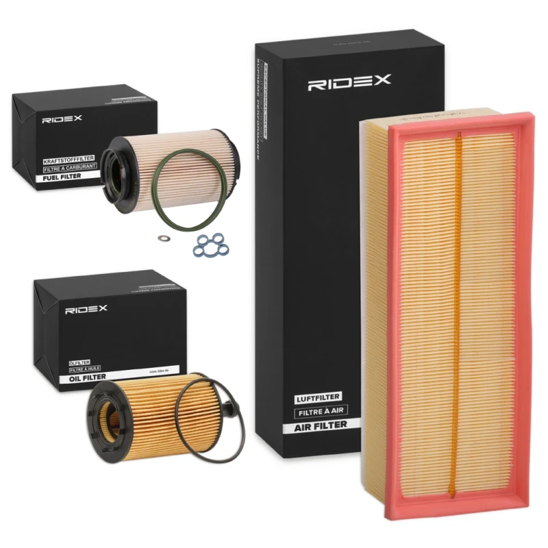 Image of RIDEX 4055F7529 Filter Set with gaskets/seals, with pre-filter Filter Set (4055)