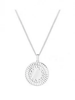 image of Simply Silver Sterling Silver Personalised Engravable Cut Out Pendant