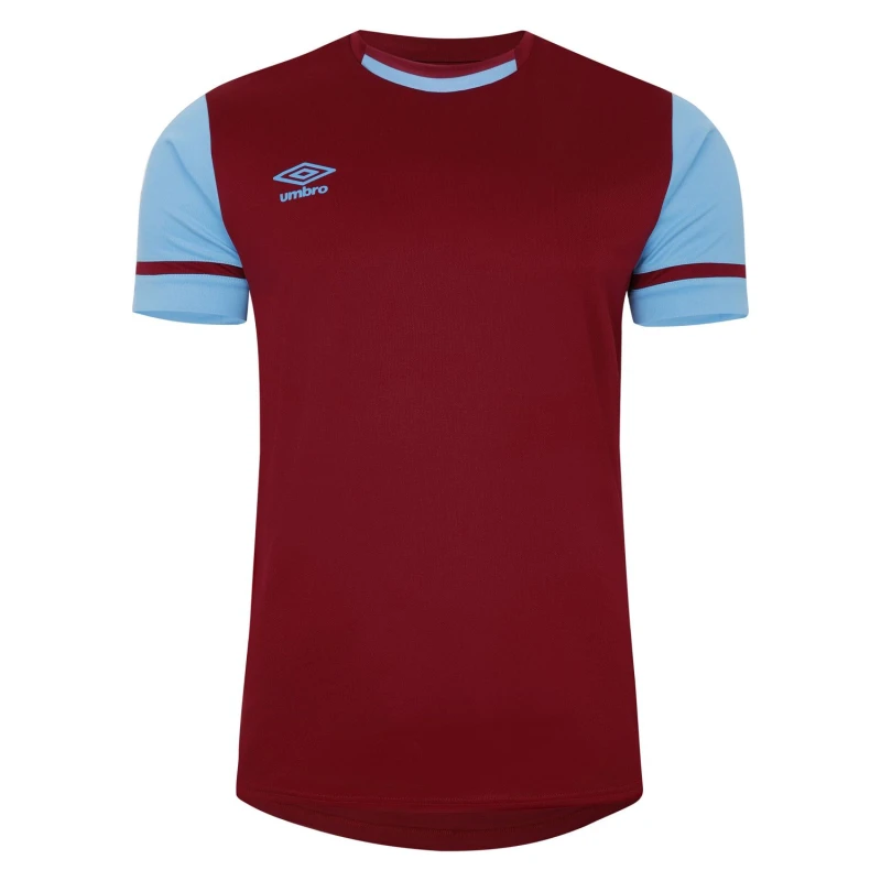Image of Umbro Umbro Men Cavelle Jersey T-Shirt in Maroon Size: Small Maroon S Male 5063652570265