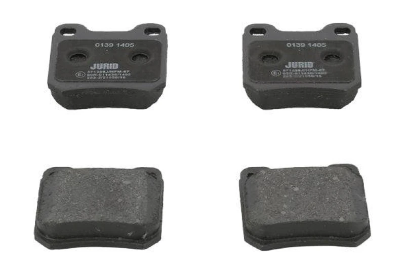 Image of JURID 571389J Brake pad set not prepared for wear warning indicator, without accessories Brake Pad Set,disc brake (402)
