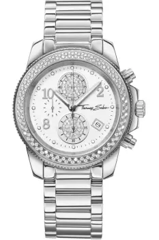 Image of Ladies Thomas Sabo Glam Chronograph Watch WA0201-201-202-40MM