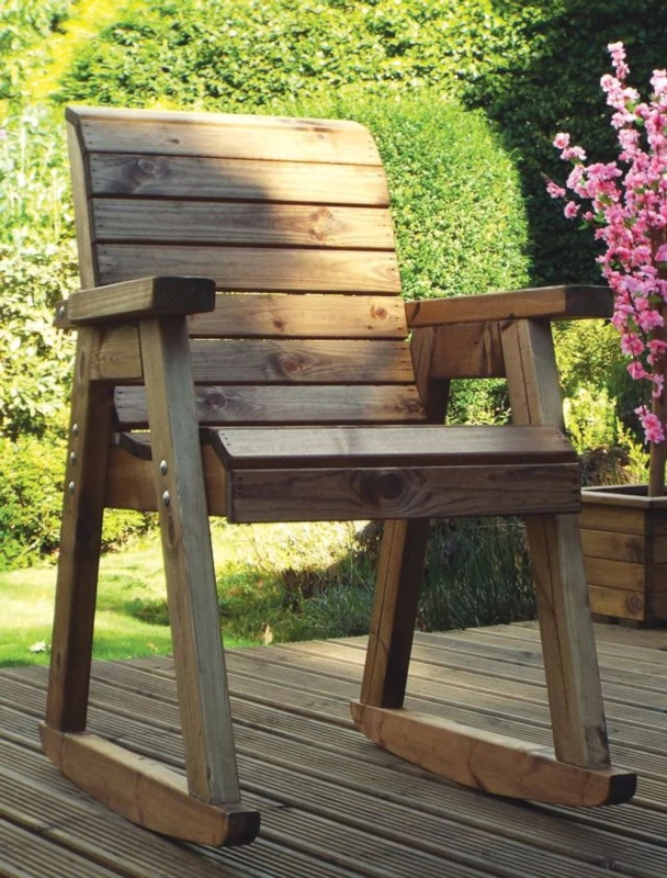 Image of Charles Taylor Trading Charles Taylor Chair Rocker Boxed Brown