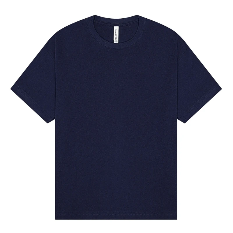 Image of Bella + Canvas Mens Heavyweight Boxy T-Shirt in Navy Size: Large Navy Male L