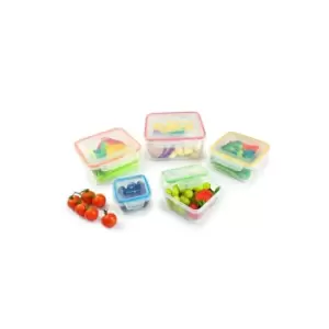 image of Lock N Lock 5 Piece Nestable Rainbow Container Set