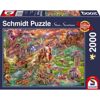 Image of The Dragons Treasure Jigsaw Puzzle - 2000 Pieces