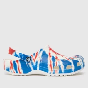 Image of Crocs Multi Classic Tie Dye Clog Sandals