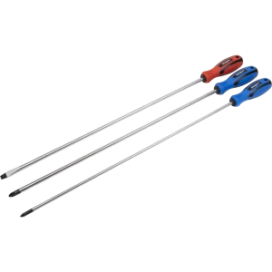 image of Siegen 3 Piece Extra Long Hammer Through Screwdriver Set