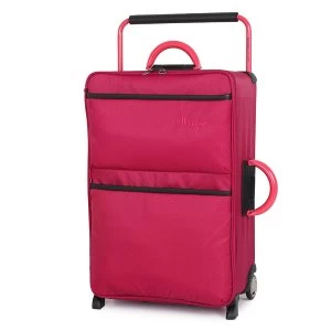 IT Luggage Worlds Lightest 2 Wheel Medium Persian Red Suitcase