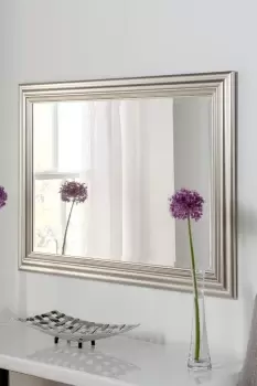Image of Silvery Champagne Rectangular Mirror 102x74cm