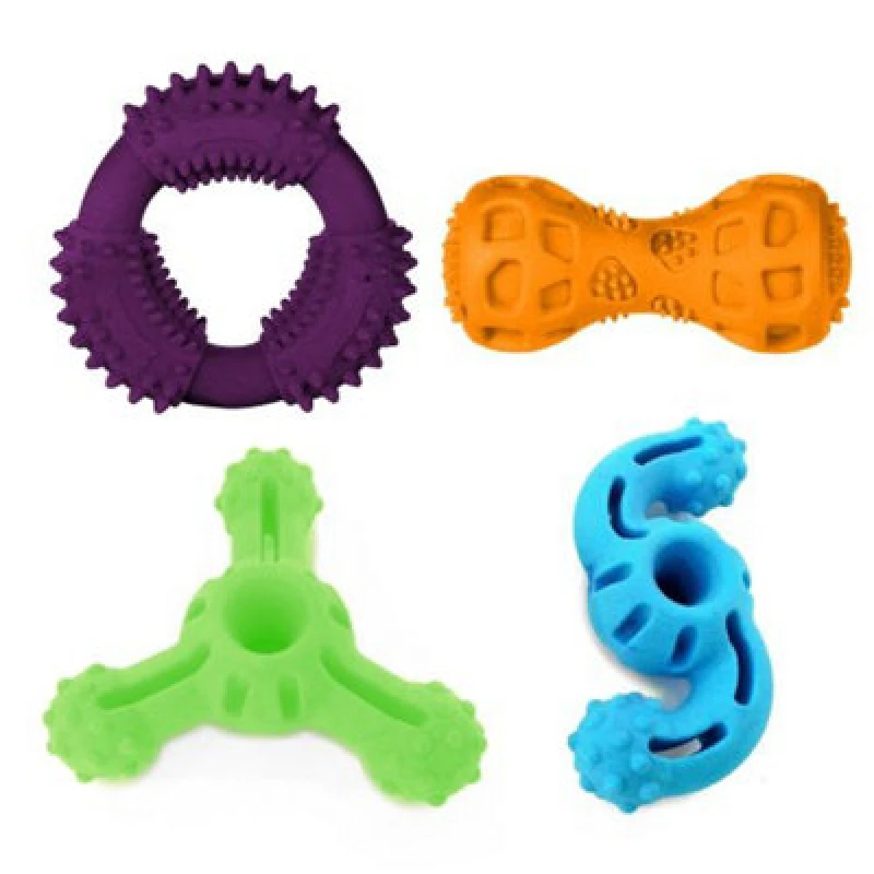 Image of Ministry Of Pets Fetch 'n' Chew Tpr Toys (Pack Of 4)