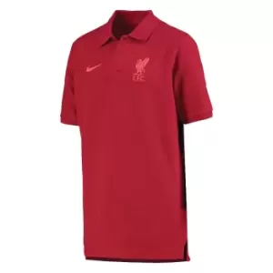 image of 2022-2023 Liverpool Club Polo Shirt (Red) - Kids