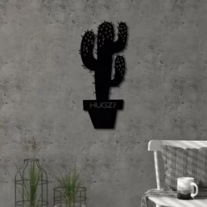 Image of Hugz Black Decorative Metal Wall Accessory