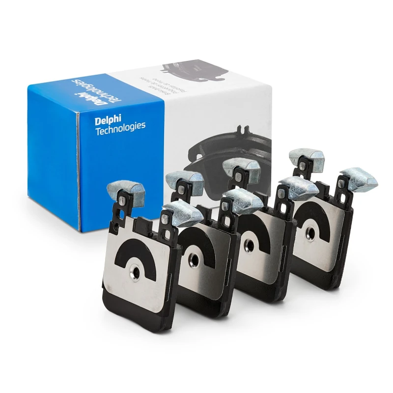 Image of DELPHI LP2660 Brake pad set without accessories, with anti-squeak plate Brake Pad Set,disc brake (402)