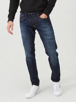 image of Replay Anbass Slim Fit Jeans - Dark Indigo