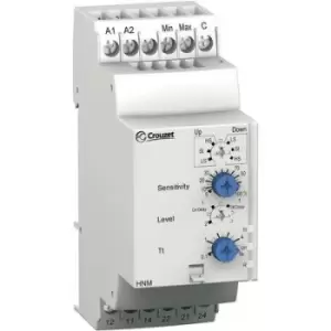 Image of Crouzet Monitoring relay 24 V DC, 24 V AC, 240 V DC, 240 V AC 2 change-overs HNM Fluid level monitoring , Pump in/out