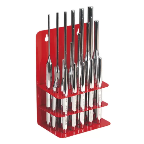 Image of Genuine SEALEY AK9130 Punch Set 17pc