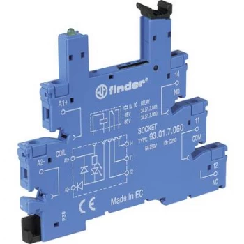Image of Finder 93.01.0.024 Series 34 Screwbase. For 24V AcDc Din