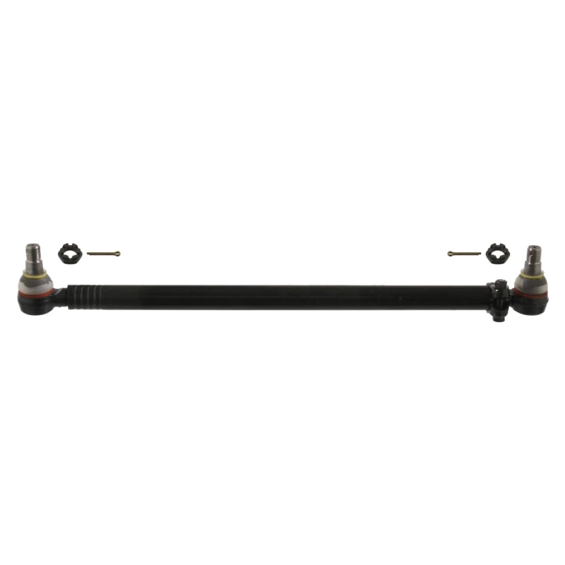 Image of FEBI BILSTEIN 39664 Centre Rod Assembly Front Axle Left, with crown nut Centre Rod Assembly (285)