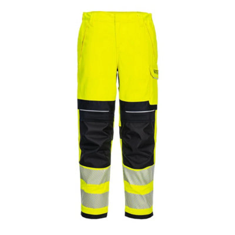 Image of Modflame PW3 FR Womens Hi Vis Flame Resistant Trousers FR409YBR38 Colour: Yellow / Black