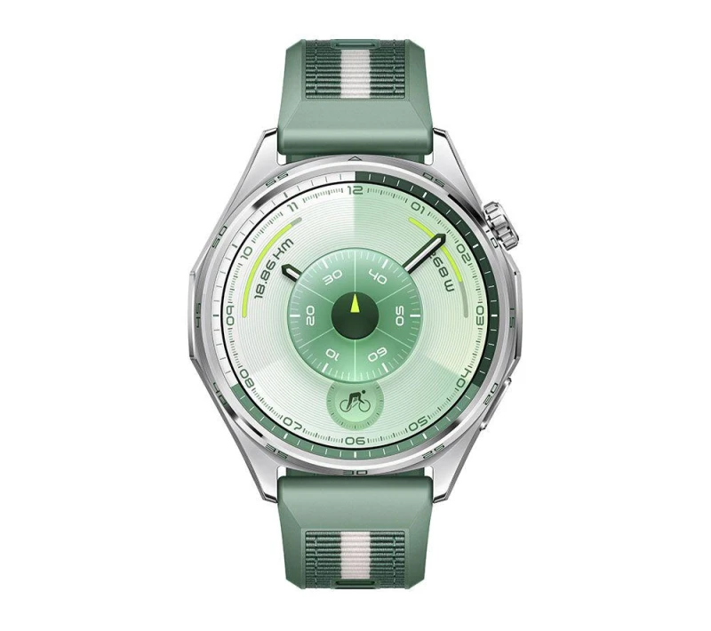Image of Huawei WATCH GT6 3.73cm (1.47") AMOLED 46mm Digital 466 x 466 pixels Touch Screen Stainless steel GPS (satellite) 55020FTV