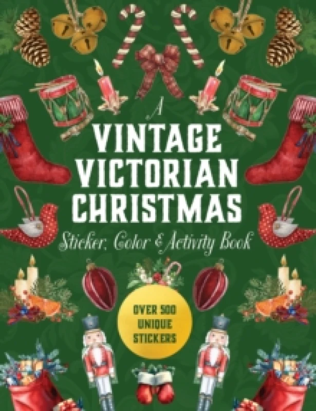 Image of A Vintage Victorian Christmas Sticker, Color & Activity Book. Hardback. By Editors of Chartwell Books Books