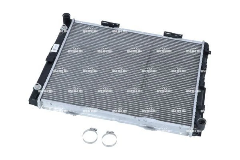 Image of NRF 58253 Engine radiator EASY FIT Brazed cooling fins, Aluminium, with mounting parts Aluminium Radiator,engine cooling (470)