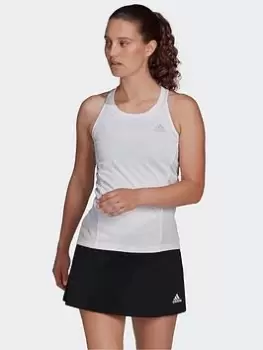 Image of adidas Club Tennis Tank Top, Black/White Size XL Women