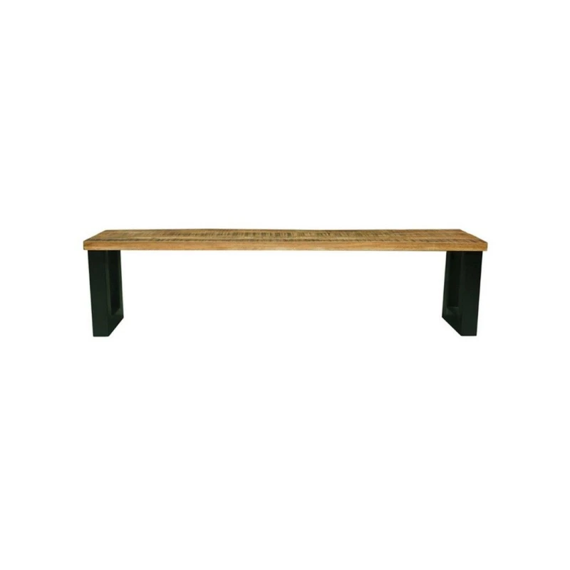Image of Jaipur Furniture Ltd Induse Bench - Mango Wood/Iron - L44 x W160 x H45cm - Mango PP Saw Finish in Brown Brown Unisex