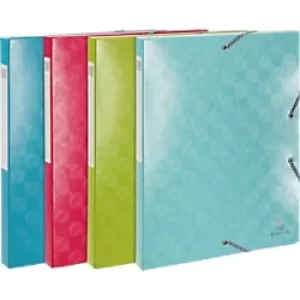 Image of 1928 Elasticated Box File 25mm A4 Assorted, Pack of 8