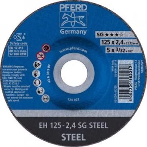 image of PFERD Sg Steel 61320222 Cutting disc (off-set) 125mm 22.23mm 25 pc(s)