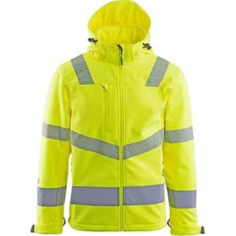 Image of Arco Arco Responsible Yellow Hi-Vis Softshell Jacket M 18S1504