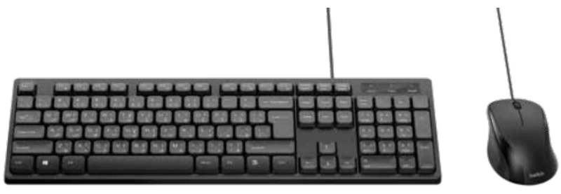 Image of Belkin BBZ014FR keyboard Mouse included Universal USB AZERTY French Bl