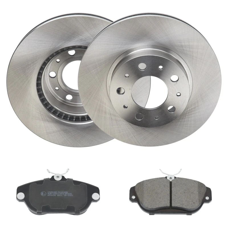 Image of RIDEX 3405B2069 Brake disc and pads set Front Axle, Brake Disc Type: internally vented Brake Set,disc brakes (3405)