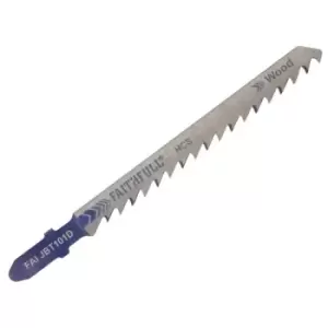 Image of Faithfull FAIJBT101D Wood Jigsaw Blades Pack of 5 T101D