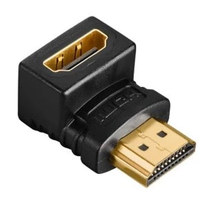 Image of Avinity High Speed HDMI Angle Adapter, plug - socket, Down 90°