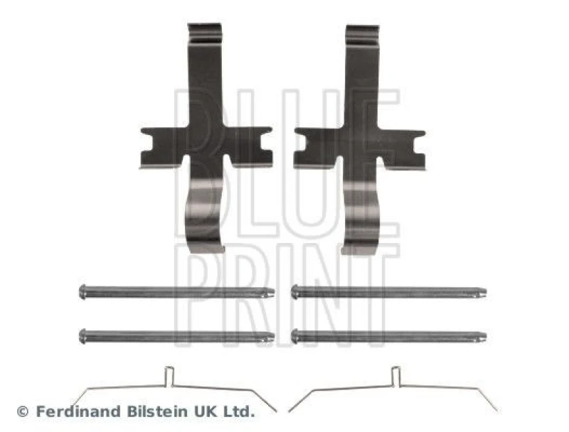Image of Blue PRINT Brake pad fitting kit Blue PRINT ADBP480024