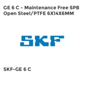 image of GE 6 C - Maintenance Free SPB Open Steel/PTFE 6X14X6MM