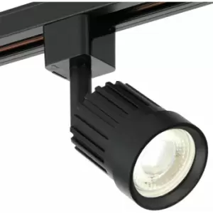 Image of Loops - Adjustable Ceiling Track Spotlight Matt Black Round 10W Cool White LED Downlight