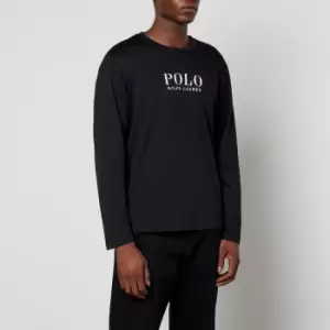 Image of Polo Ralph Lauren Mens Boxed Logo Long Sleeve Top - Polo Black - L