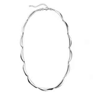 image of Beginnings Sterling Silver N4093 Curved Bar 45+5cm Necklace