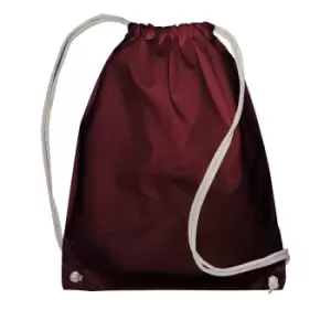 Image of Jassz Bags Drawstring Backpack (One Size) (Burgundy)