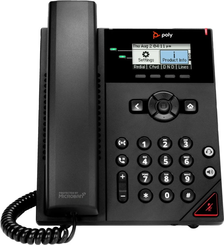 Image of Poly Poly OBi VVX 150 2-Line IP Phone and PoE-enabled 911N3AA