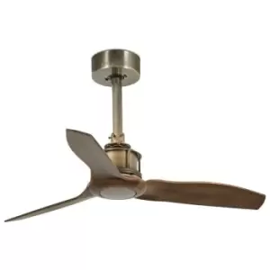 Image of Faro just - Old Gold, Wood Ceiling Fan 81cm Smart - Remote Included