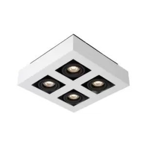Image of Xirax Modern Ceiling Spotlight - LED Dim to warm - GU10 - 4x5W 2200K/3000K - White