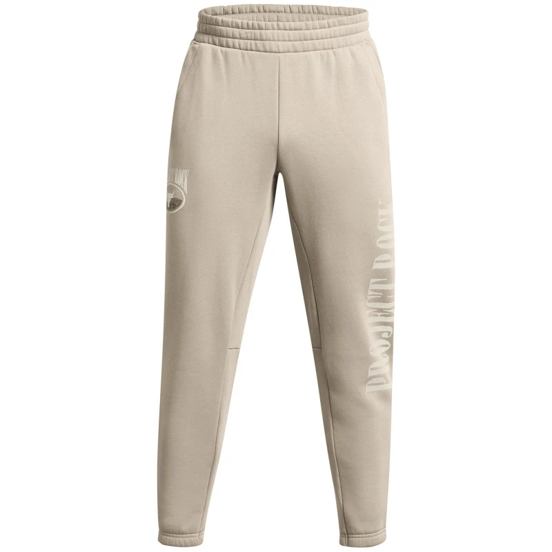 Image of Under Armour Mens PR Icon Open Hem Fleece Joggers Brown male S