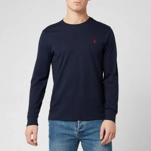 Image of Polo Ralph Lauren Mens Long Sleeve Basic Cotton Top - Ink - XXL