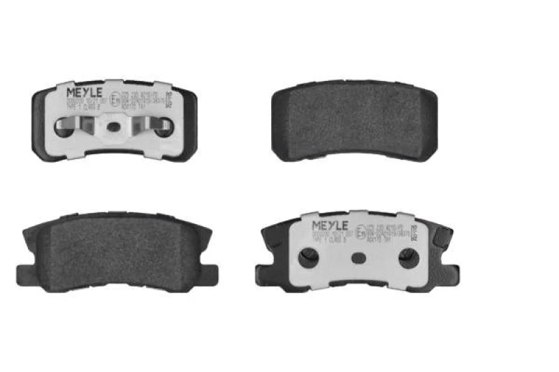 Image of MEYLE 025 235 8216/PD Brake pad set Rear Axle, excl. wear warning contact, MEYLE-PD Quality, with anti-squeak plate Brake Pad Set,disc brake (402)